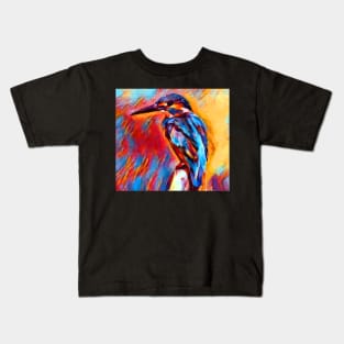 Kingfisher Watercolor Kids T-Shirt